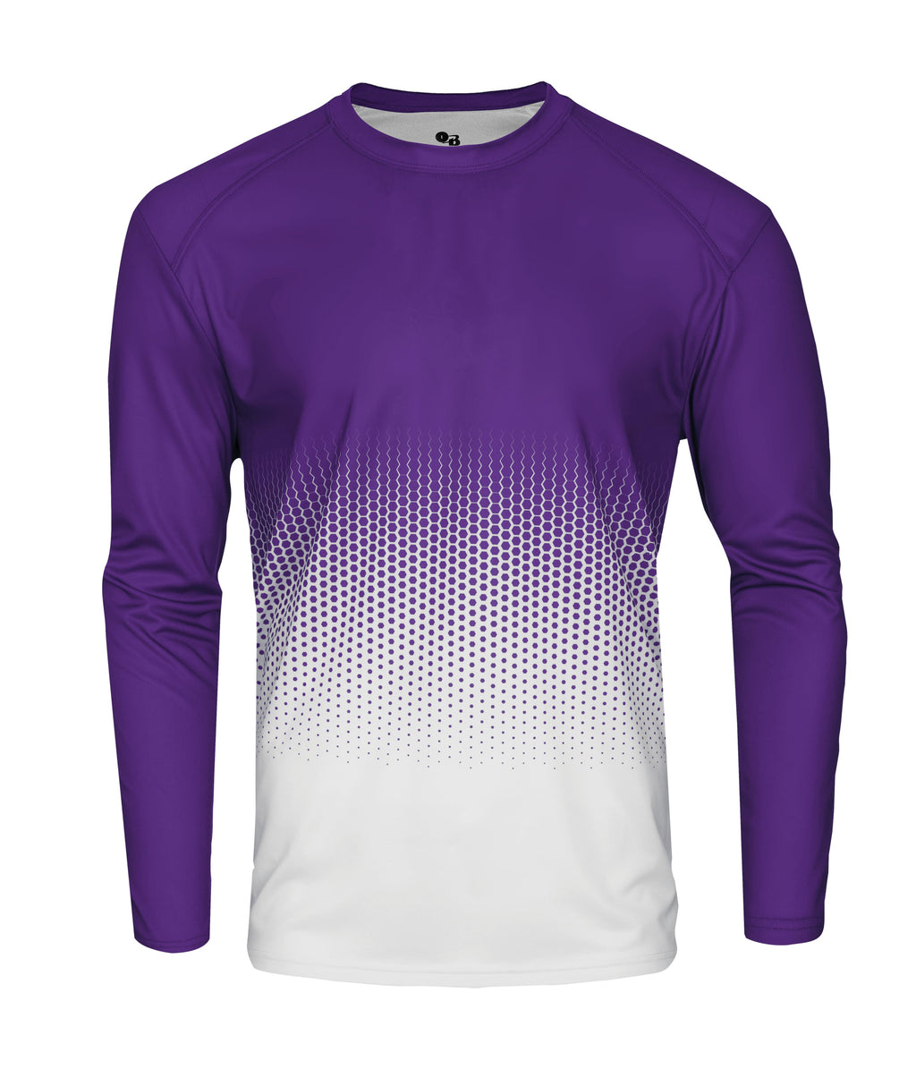 YOUTH HEX 2.0 LONG-SLEEVE T-SHIRT - MOISTURE-WICKING PERFORMANCE