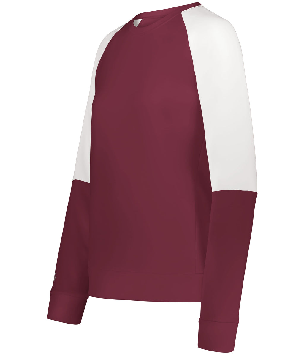 WOMEN'S MOMENTUM TEAM FLEECE CREW - MOISTURE-WICKING