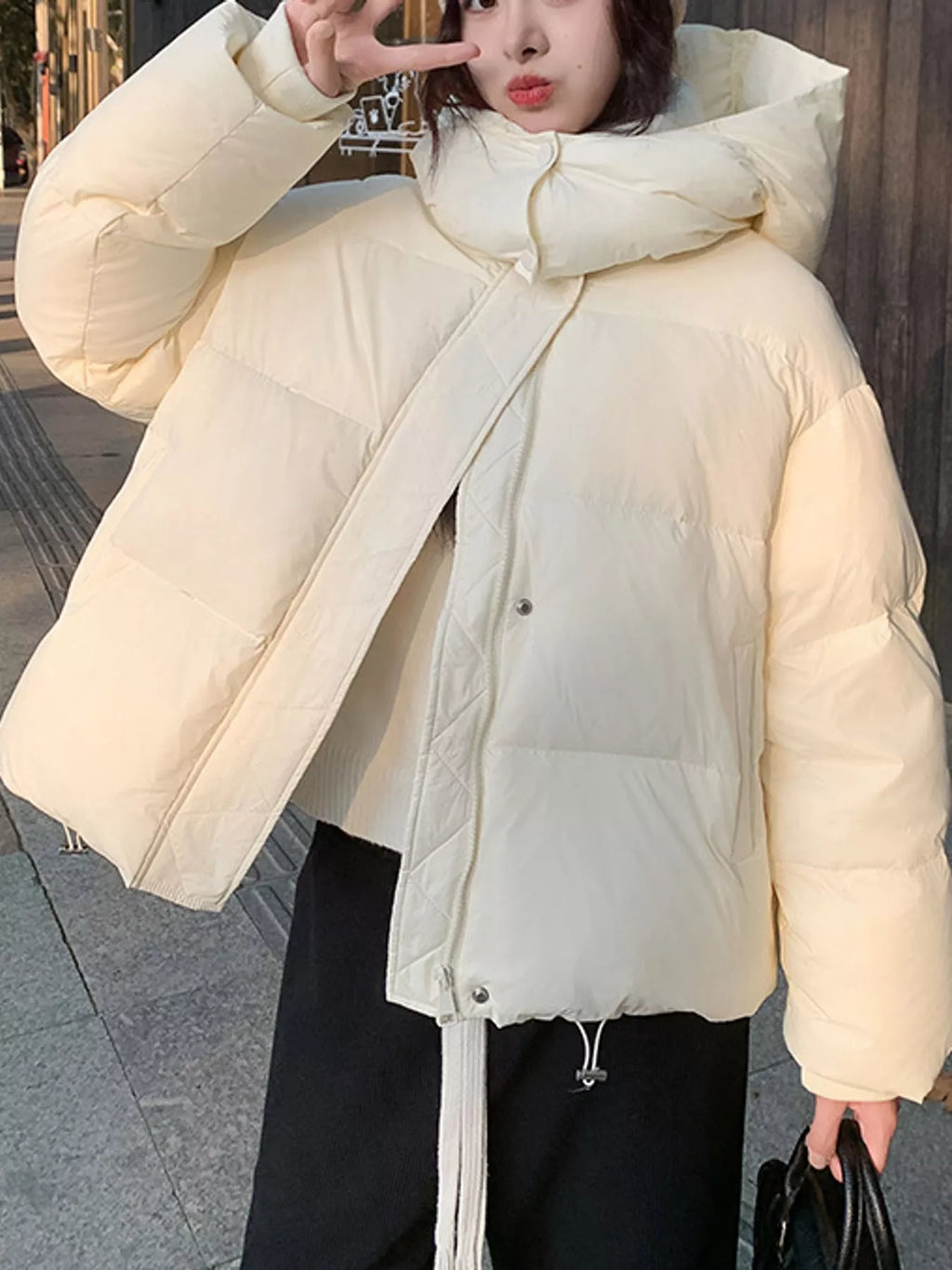 Quilted Hooded Puffer Jacket