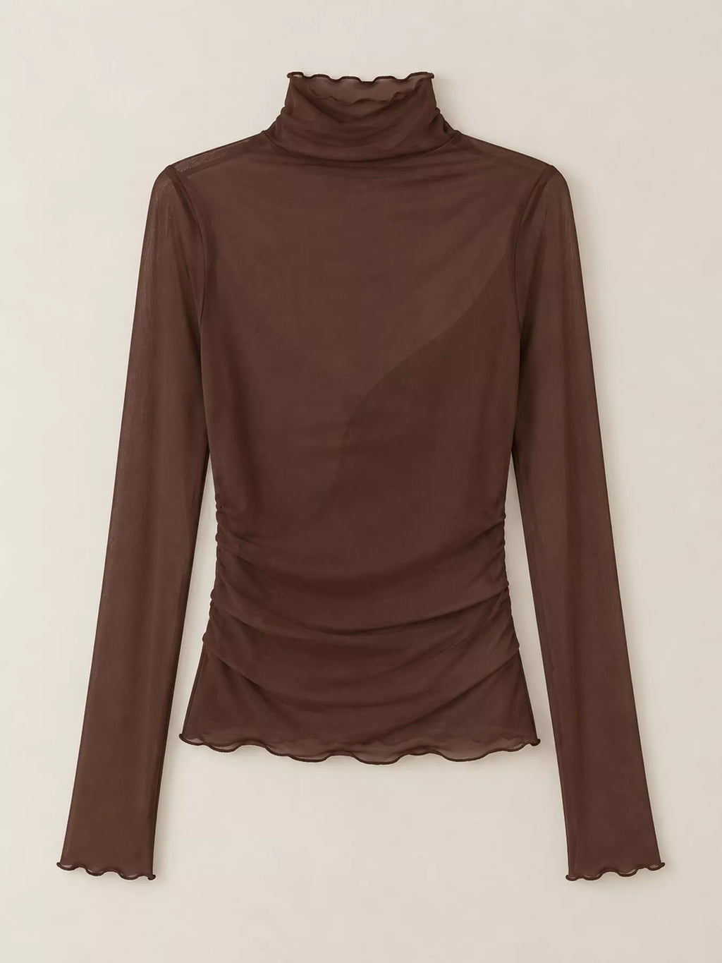 Turtleneck Long Sleeve Slim Fit T-Shirt