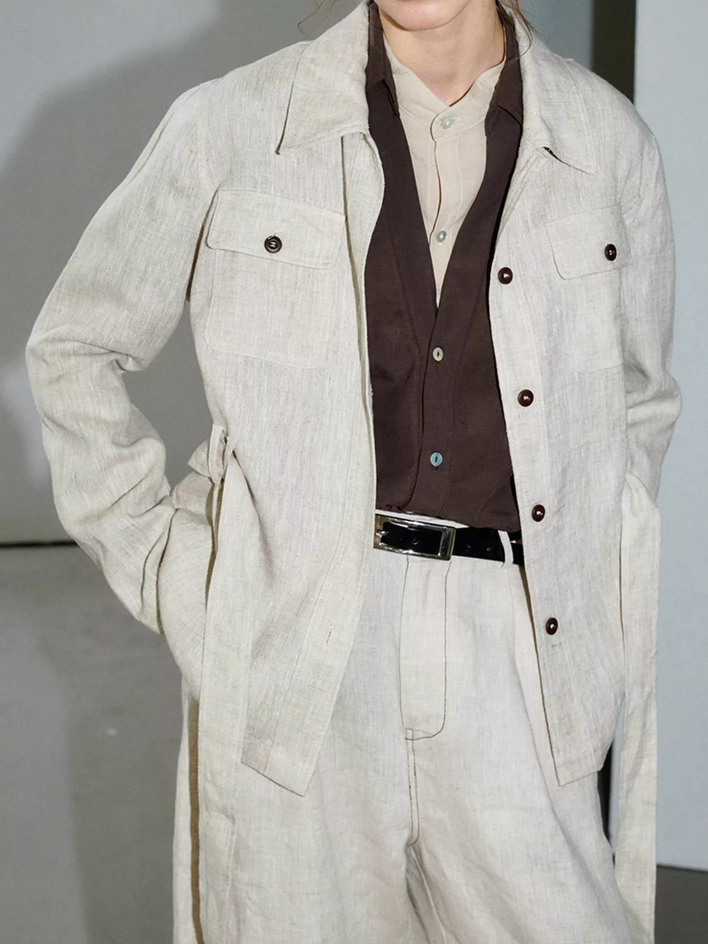 Button Up Long Sleeve Shacket