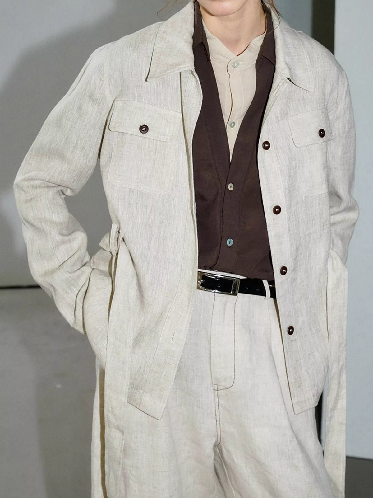 Button Up Long Sleeve Shacket