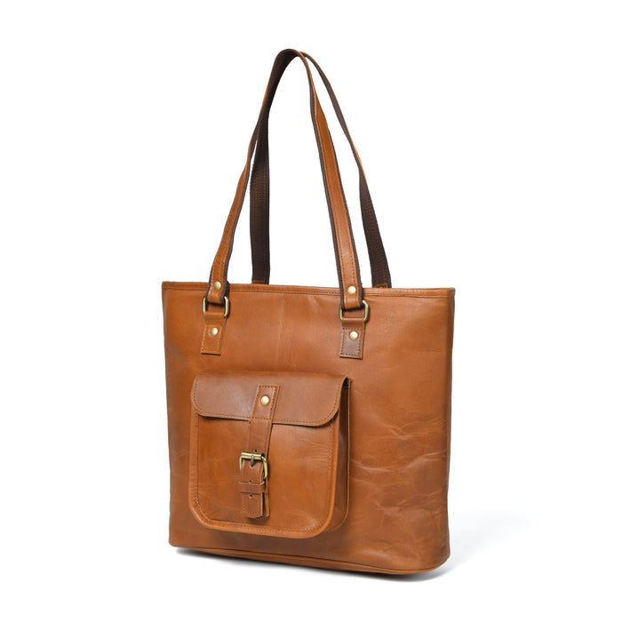 Classic Chic Genuine Leather Tote