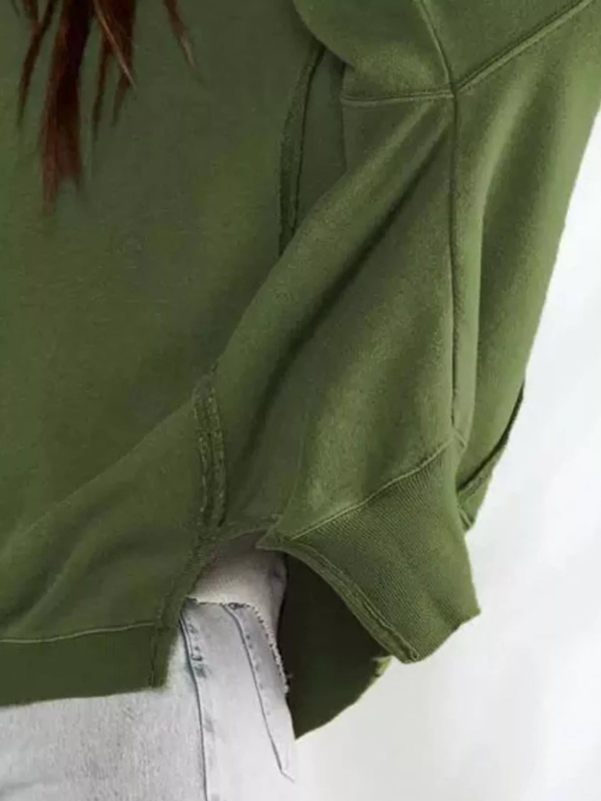 Oversized Relaxed Fit Crew Neck Sweatshirt