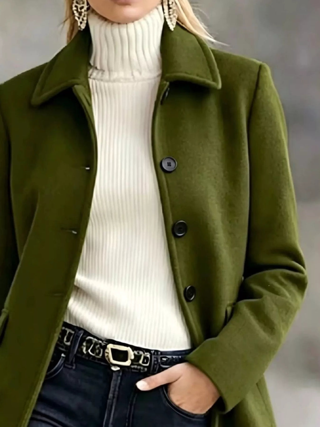 Button Up Longline Coat
