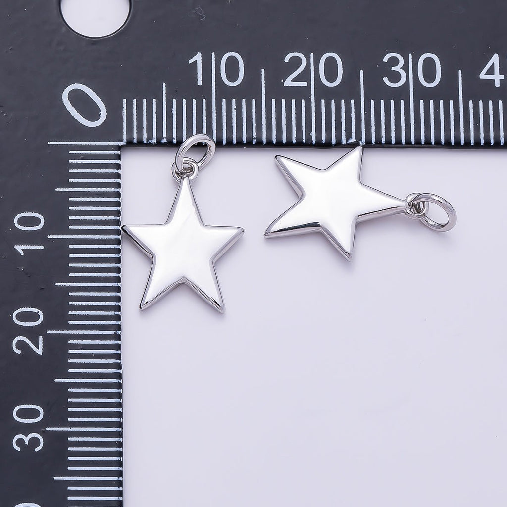 24K Gold Filled Mini Star Charms Double Sided charm for Necklace Earring Bracelet Jewelry Making Supply Celestial Jewelry D-439