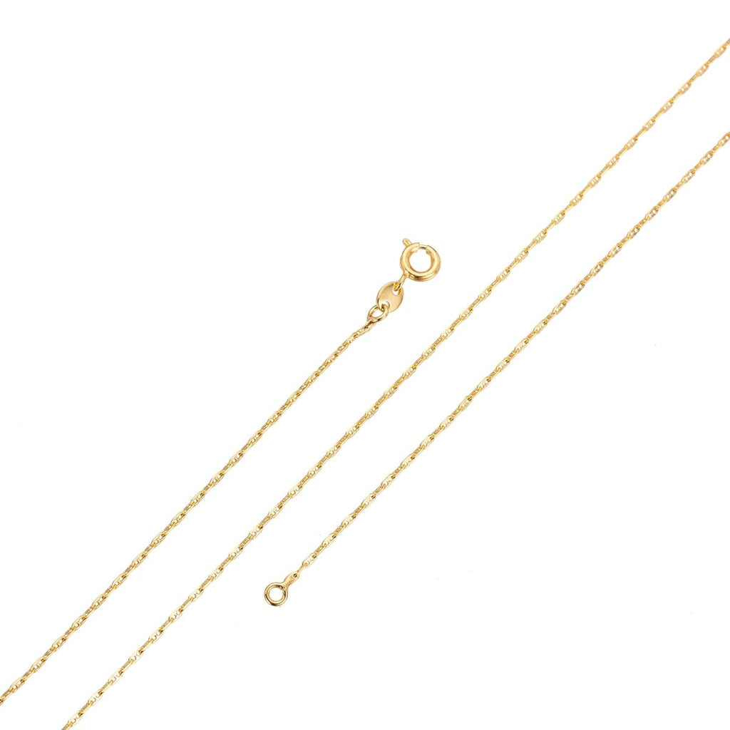 24K Gold Filled 20 inches Anchor Necklace, Dainty 1.4mm Anchor Necklace w/ Spring Ring | CN-238  Clearance Pricing