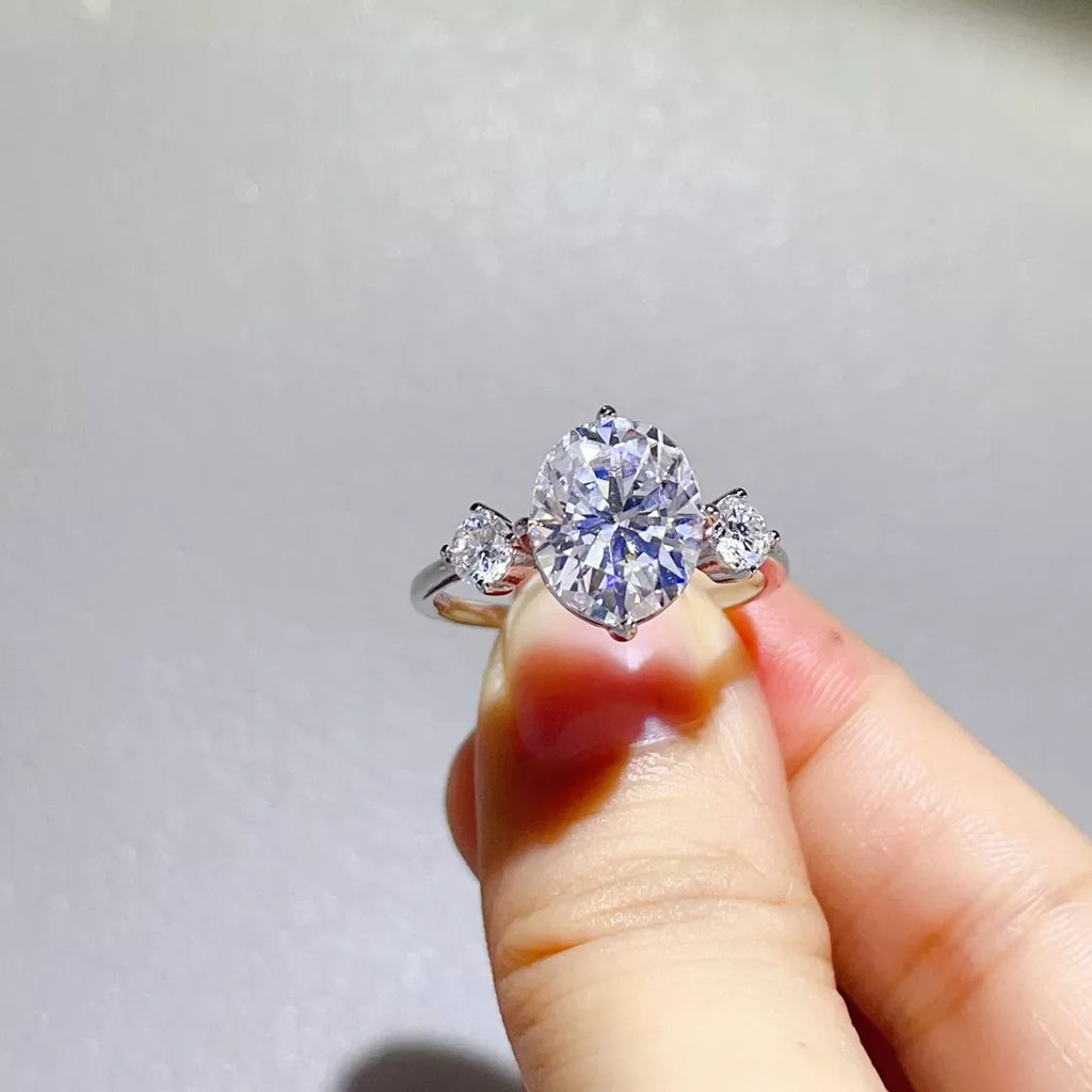5 Carat Moissanite 925 Sterling Silver Ring