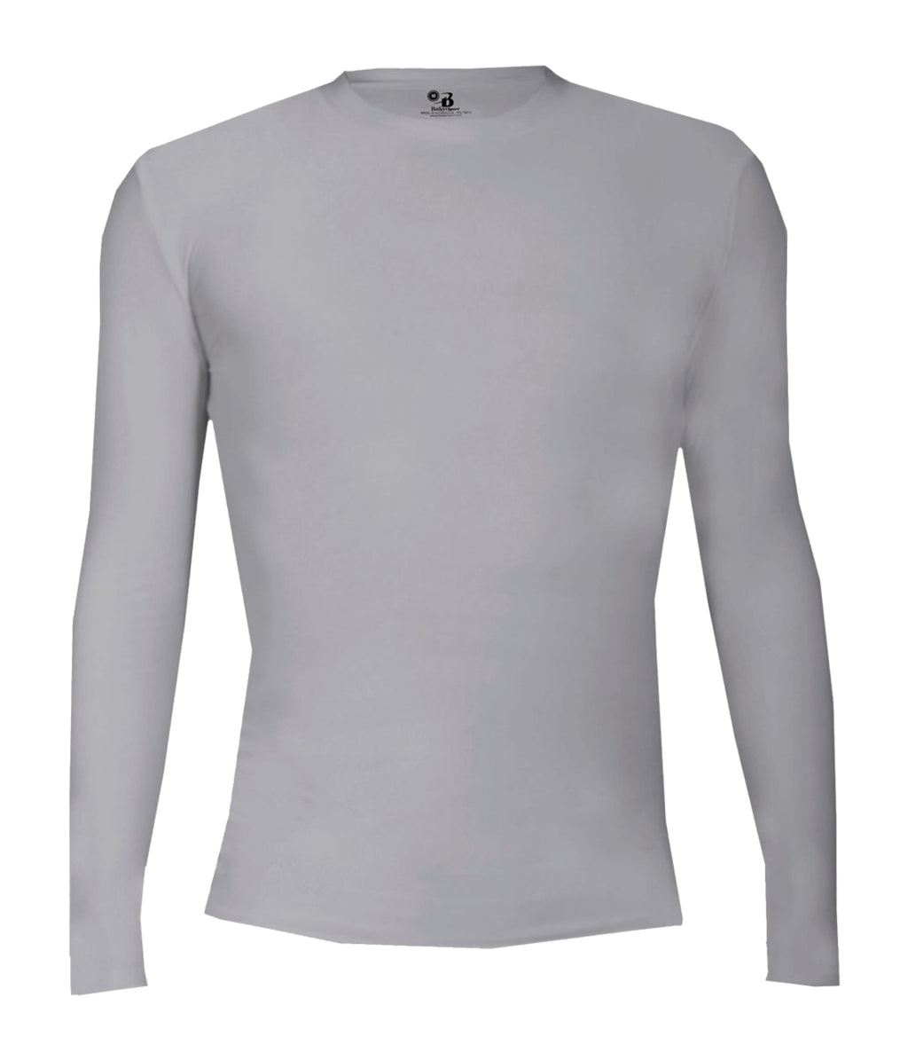 YOUTH PRO COMPRESSION LONG-SLEEVE CREW - MOISTURE-WICKING