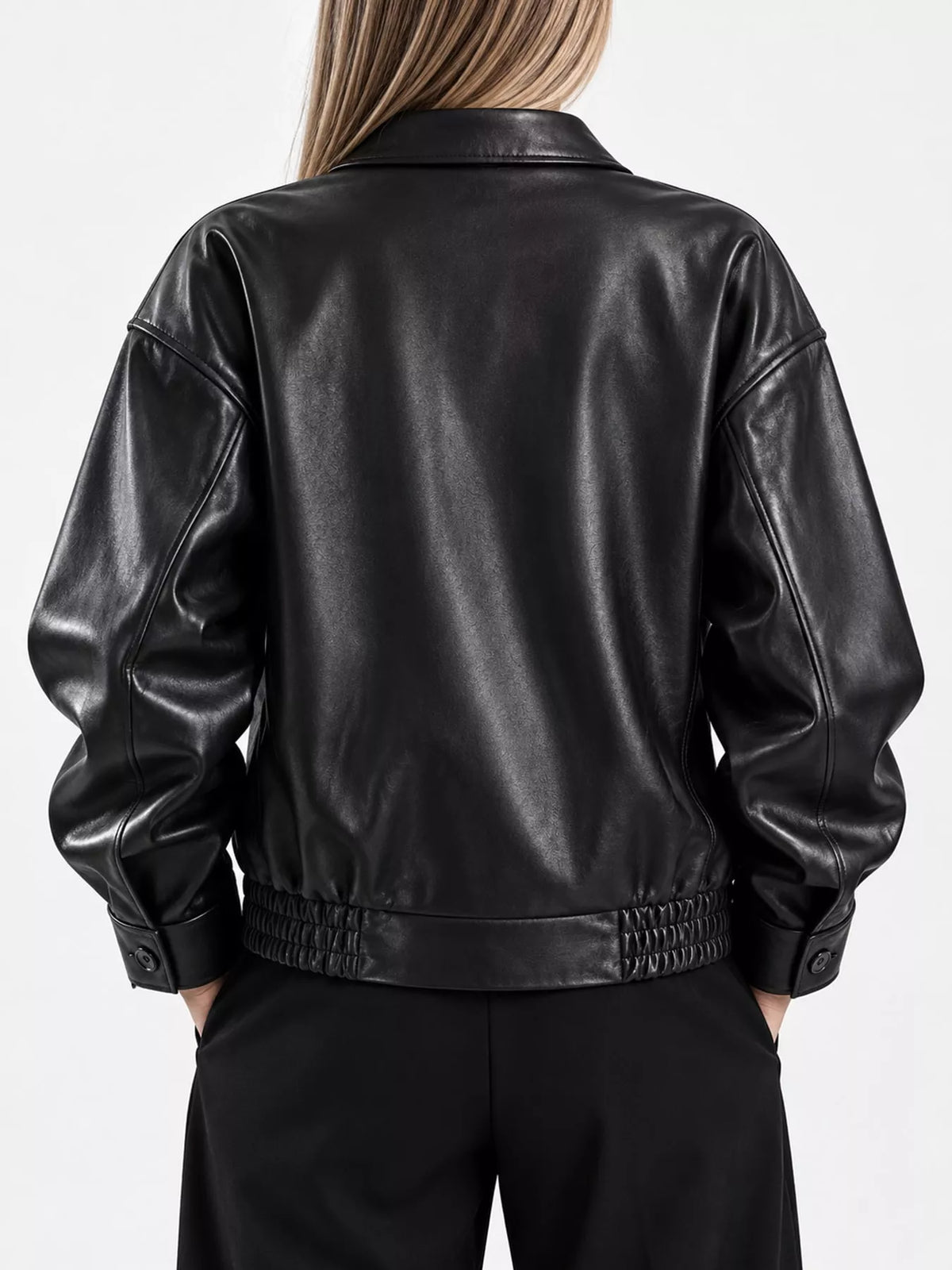 Zip Up Dropped Shoulder Jacket