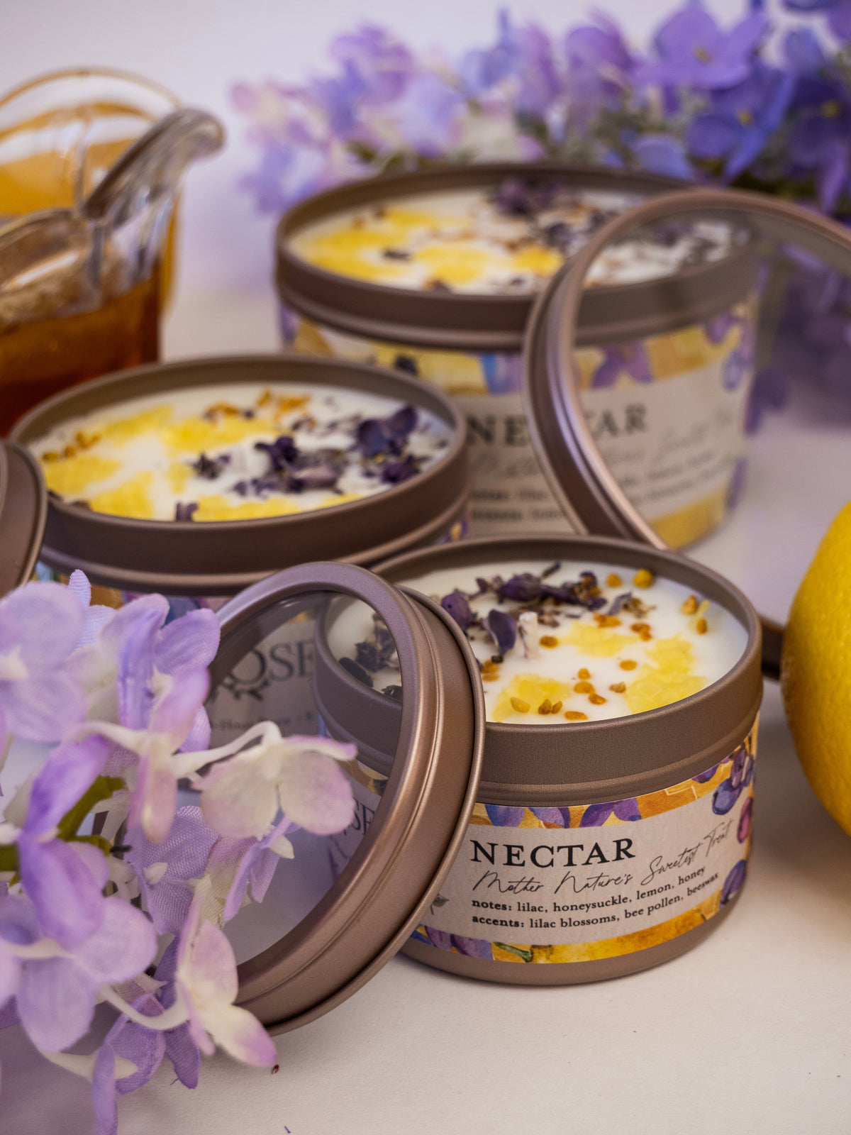 NECTAR Lilac Lemon Honey Candle
