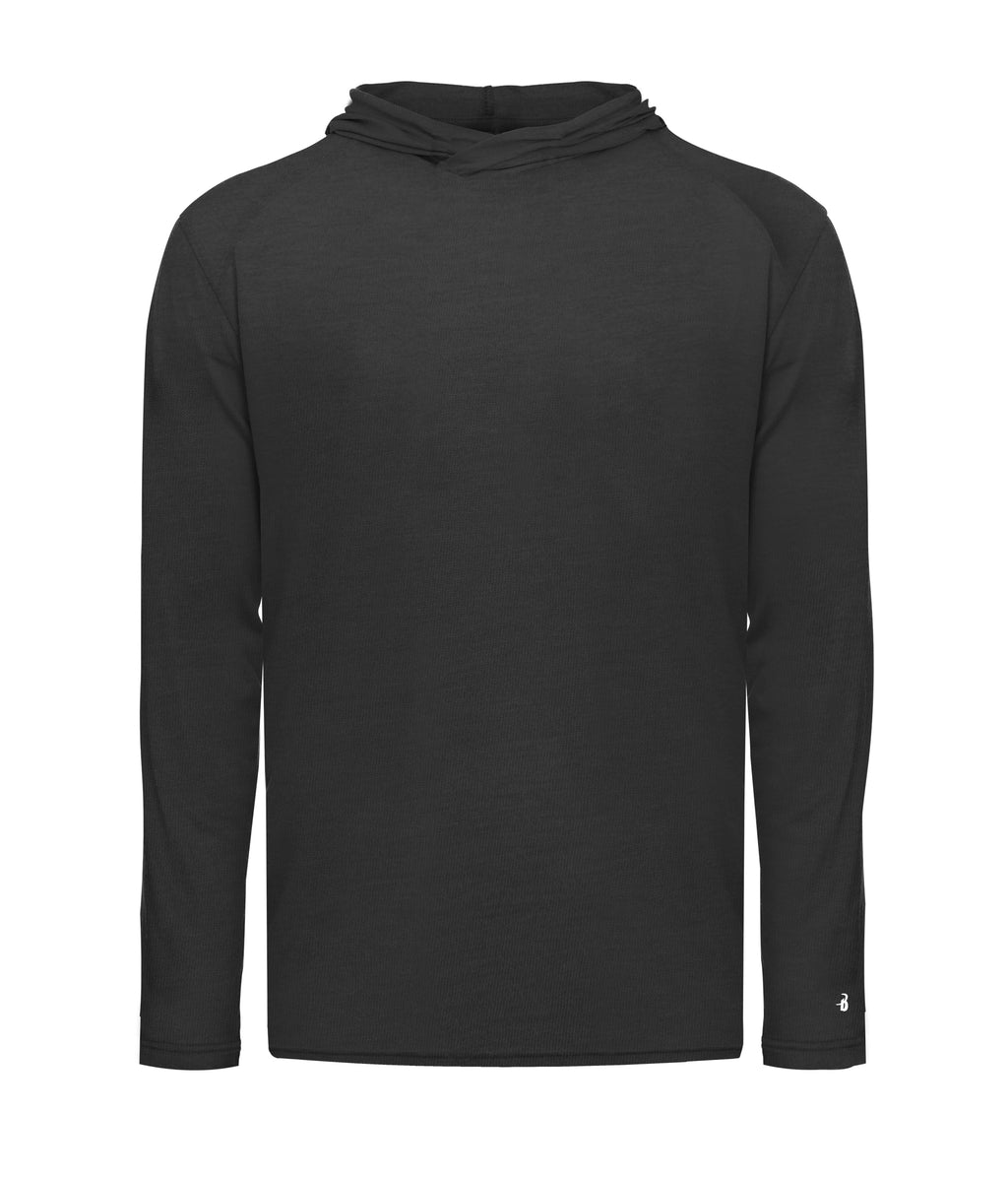 YOUTH TRI-BLEND SURPLICE HOODIE T-SHIRT - MOISTURE-WICKING PERFORMANCE