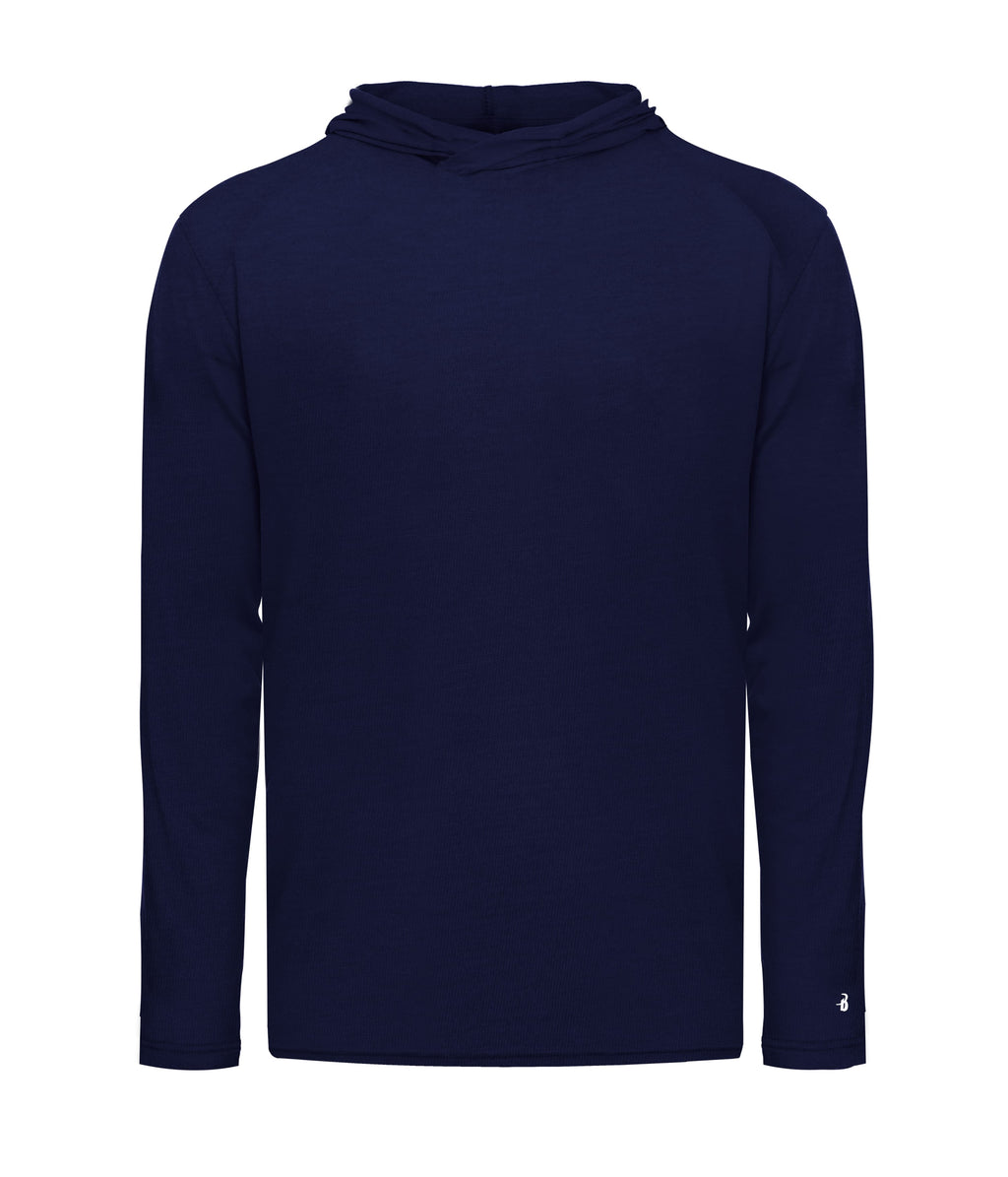 YOUTH TRI-BLEND SURPLICE HOODIE T-SHIRT - MOISTURE-WICKING PERFORMANCE