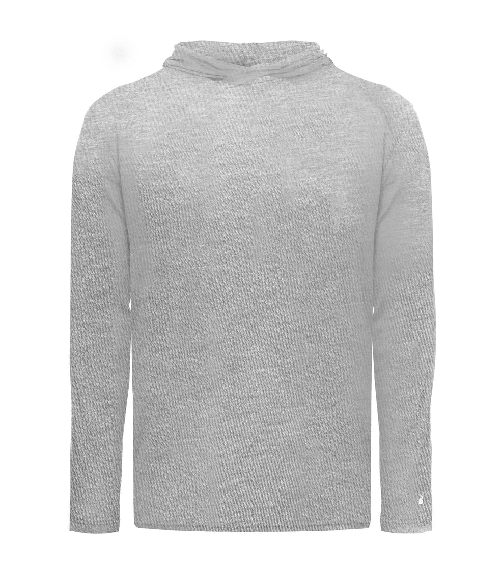 YOUTH TRI-BLEND SURPLICE HOODIE T-SHIRT - MOISTURE-WICKING PERFORMANCE