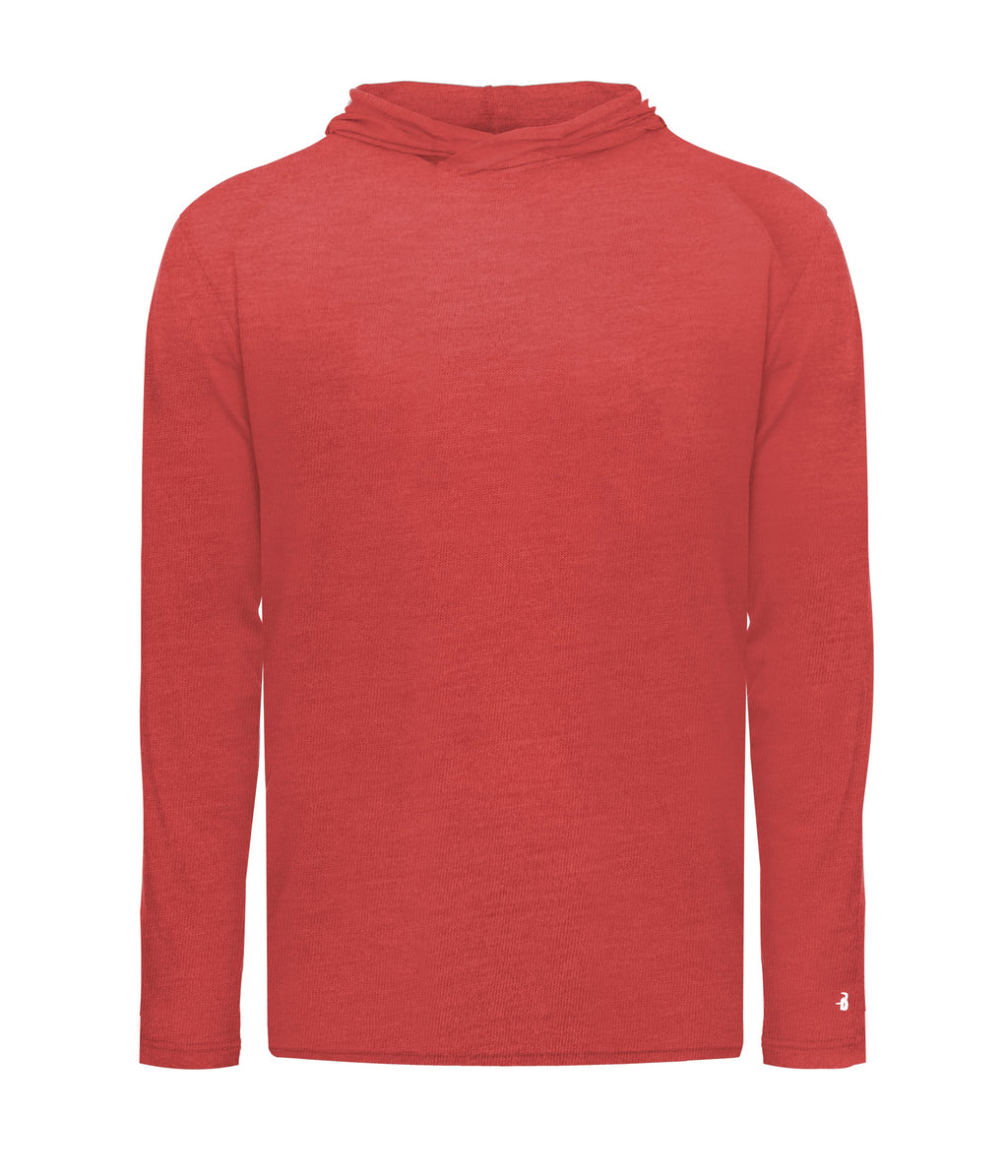 YOUTH TRI-BLEND SURPLICE HOODIE T-SHIRT - MOISTURE-WICKING PERFORMANCE