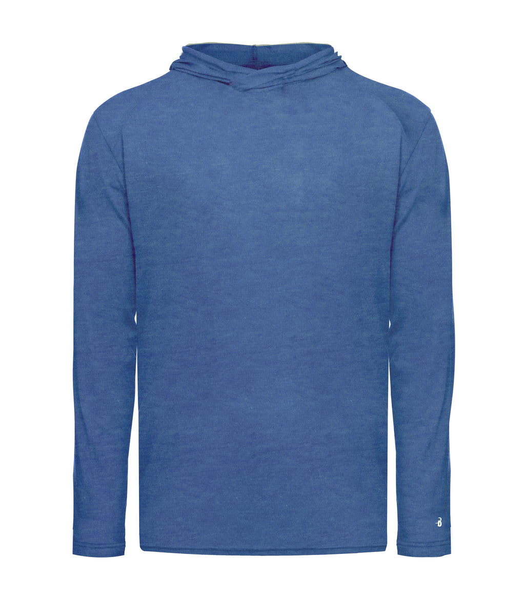 YOUTH TRI-BLEND SURPLICE HOODIE T-SHIRT - MOISTURE-WICKING PERFORMANCE