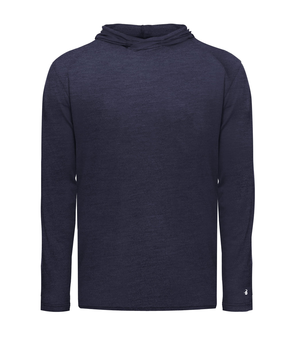YOUTH TRI-BLEND SURPLICE HOODIE T-SHIRT - MOISTURE-WICKING PERFORMANCE