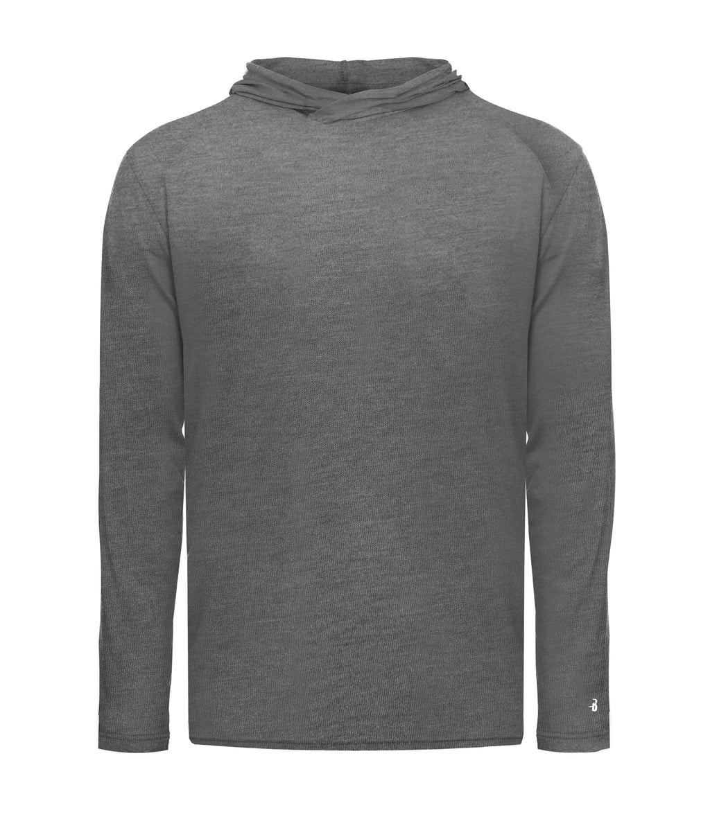 YOUTH TRI-BLEND SURPLICE HOODIE T-SHIRT - MOISTURE-WICKING PERFORMANCE