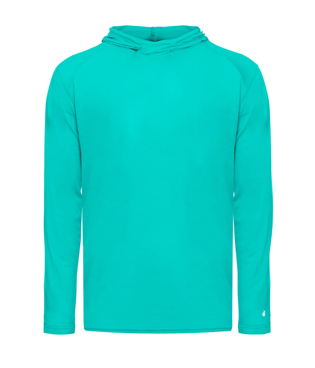 YOUTH TRI-BLEND SURPLICE HOODIE T-SHIRT - MOISTURE-WICKING PERFORMANCE
