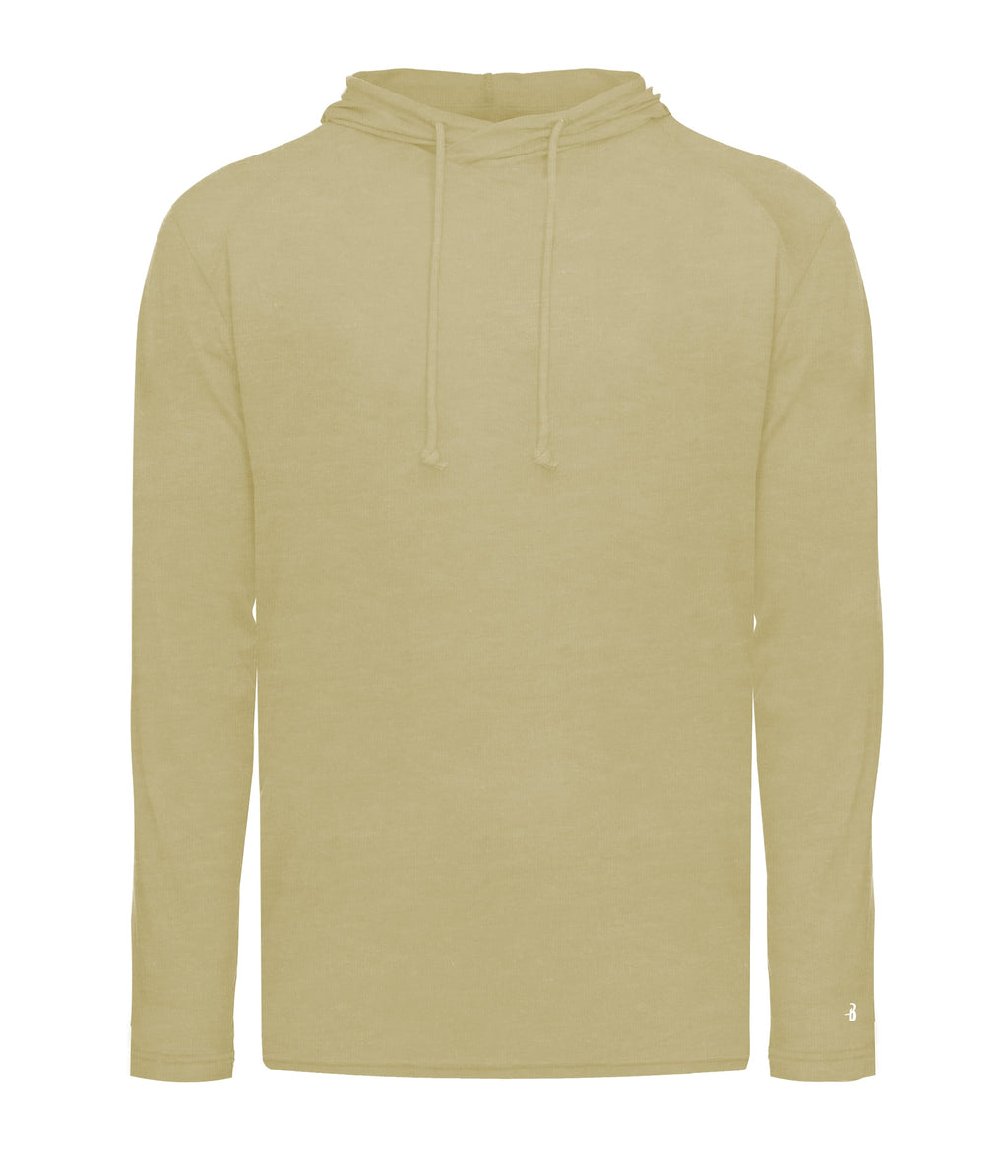 YOUTH TRI-BLEND SURPLICE HOODIE T-SHIRT - MOISTURE-WICKING PERFORMANCE