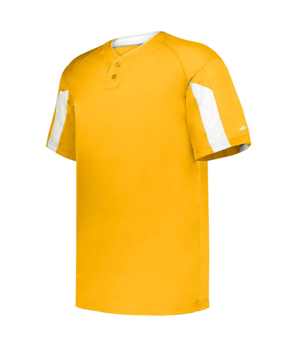 YOUTH STRIKER TWO-BUTTON BASEBALL JERSEY - MOISTURE-WICKING PERFORMANCE