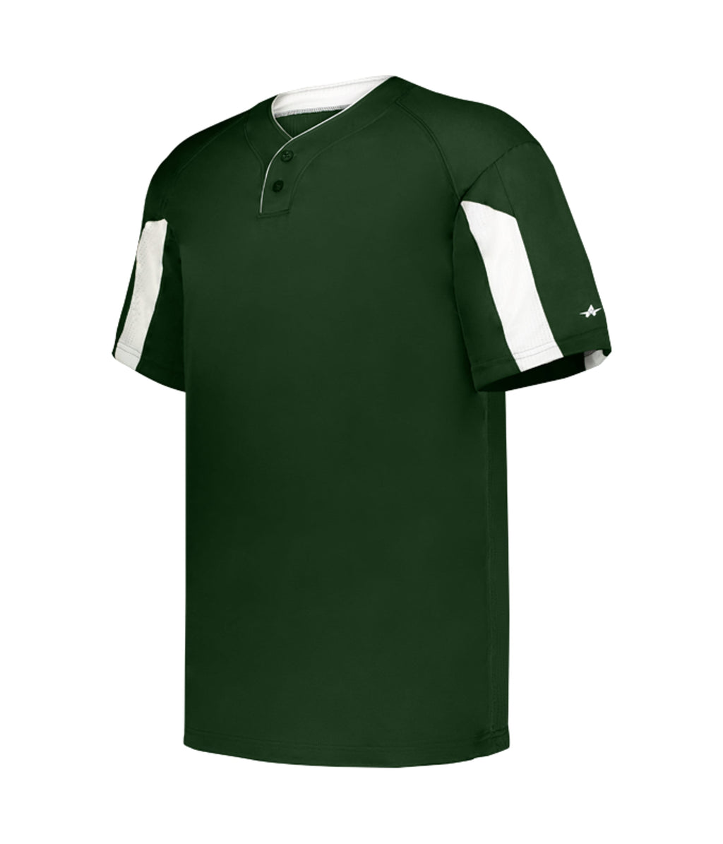 YOUTH STRIKER TWO-BUTTON BASEBALL JERSEY - MOISTURE-WICKING PERFORMANCE