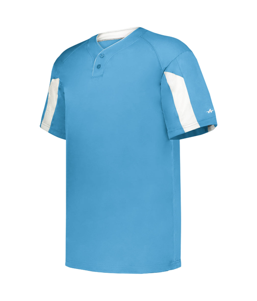 YOUTH STRIKER TWO-BUTTON BASEBALL JERSEY - MOISTURE-WICKING PERFORMANCE