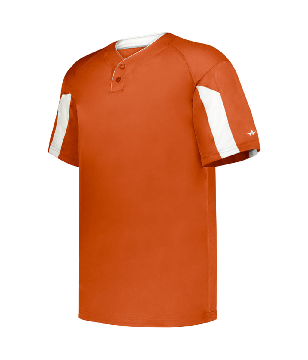 YOUTH STRIKER TWO-BUTTON BASEBALL JERSEY - MOISTURE-WICKING PERFORMANCE