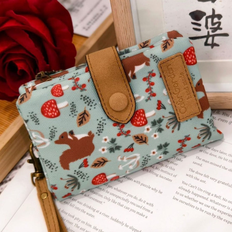 Multifunctional Tri-fold Fashion Multi-card-slot Printed Wallet