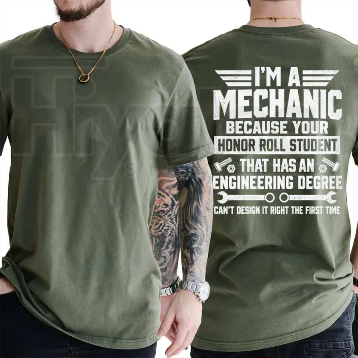 I'm A Mechanic Because Engineers Can't Get It Right T-Shirt – Funny Garage Humor Tee