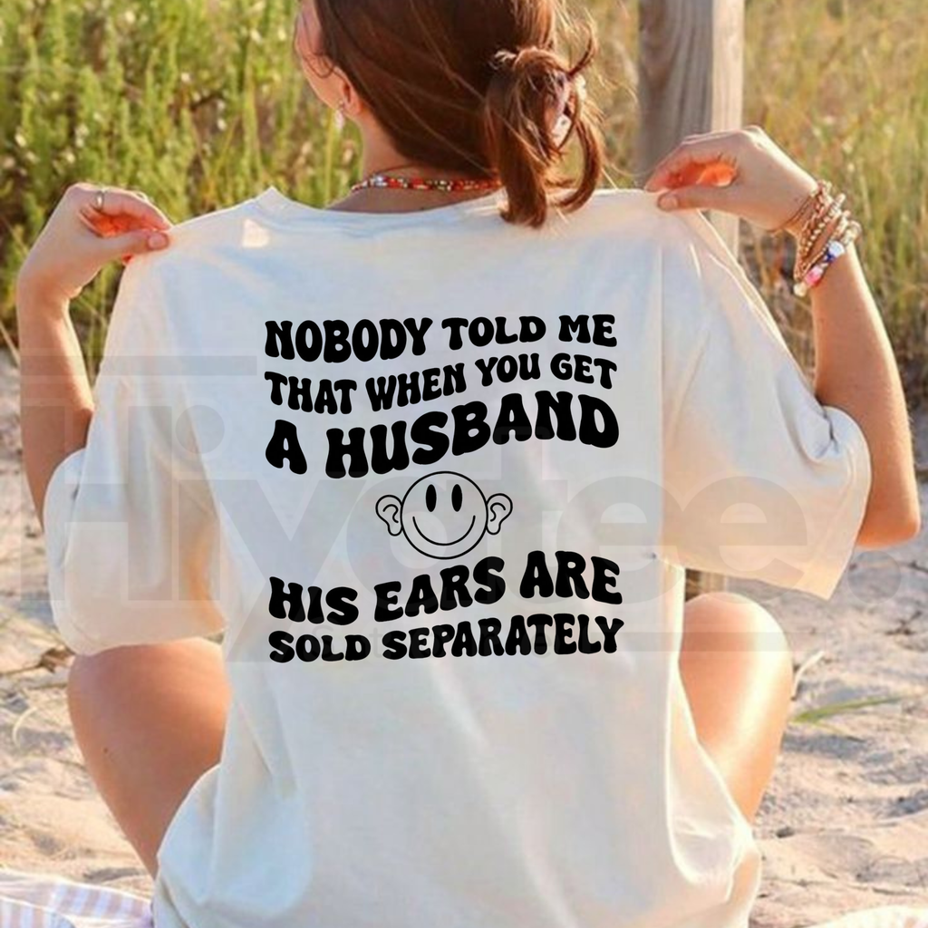 Funny Wife Marriage Humor Graphic T-Shirt – Witty Husband Joke Cotton Casual Tee
