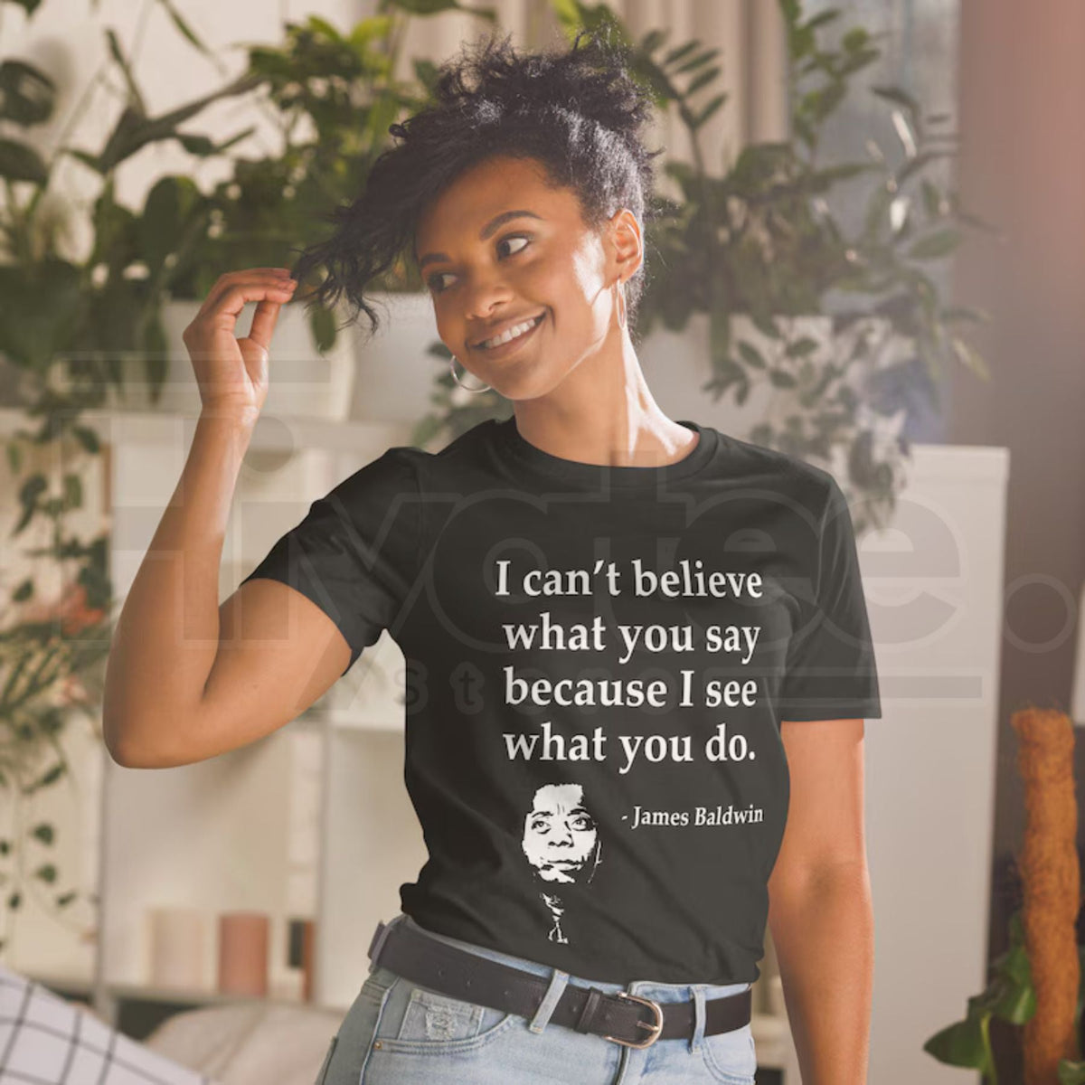James Baldwin Quote T-Shirt – Summer Black Cotton Crew Neck Tee