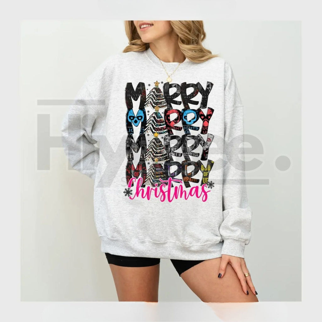 Haunting Adeline Morally Grey Christmas Sweatshirt