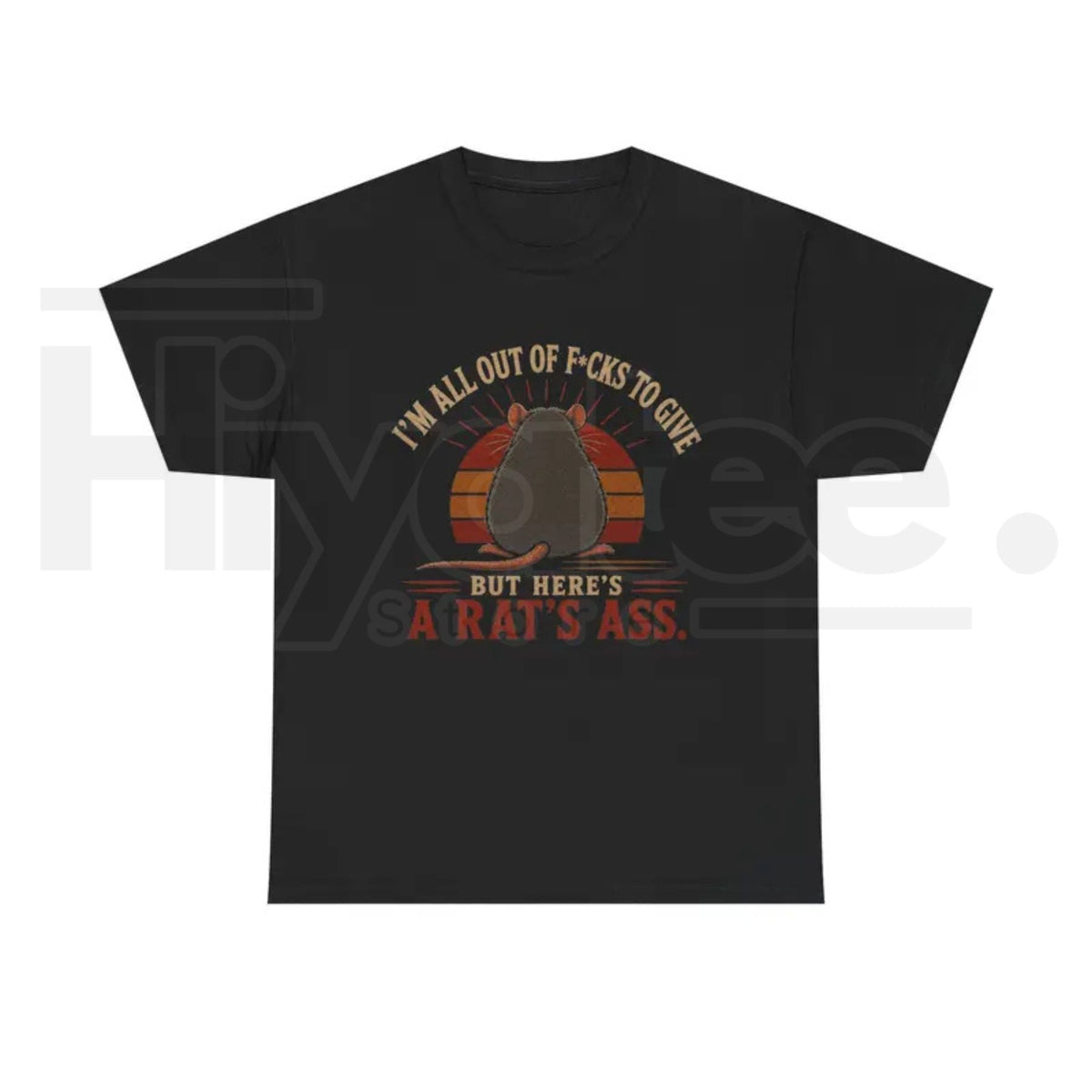 I'm All Out of F*cks to Give Rat T-Shirt – Funny Vintage Rat Graphic Tee