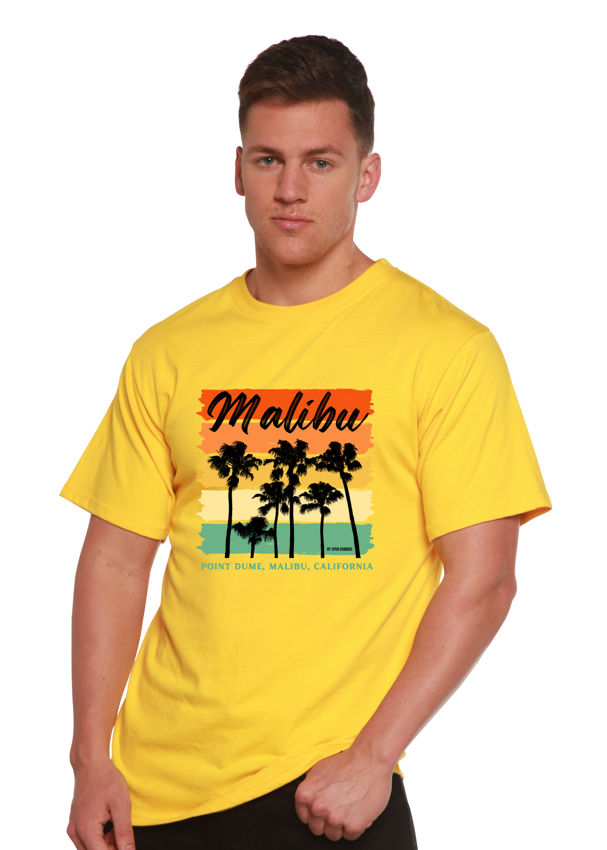 Malibu Unisex Bamboo Viscose/Organic Cotton Short Sleeve Graphic T-Shirt