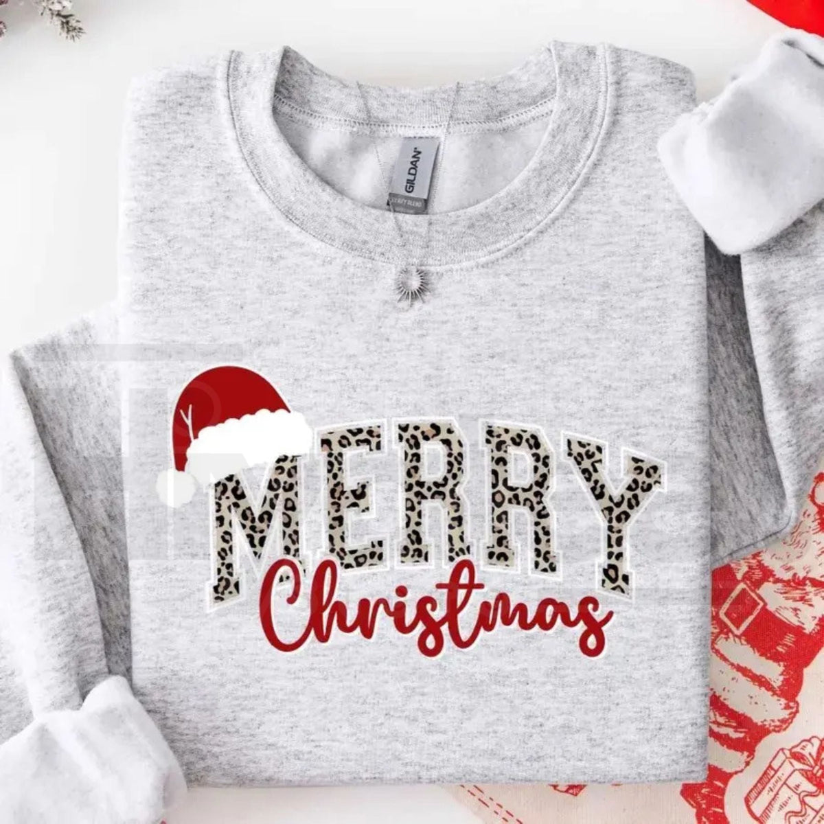 Merry Christmas Sweatshirt – Buffalo Plaid Holiday Crewneck, Cute Winter Family Xmas Sweater for Women