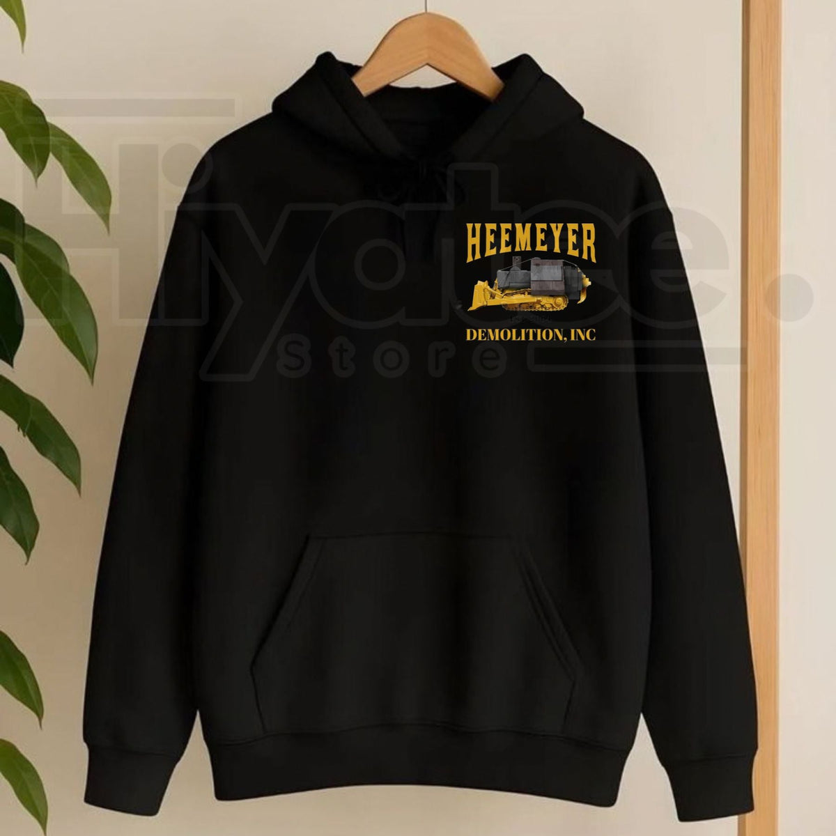 HEEMEYER DEMOLITION INC Hoodie – Komatsu D355A Dozer Unisex Cotton Pullover