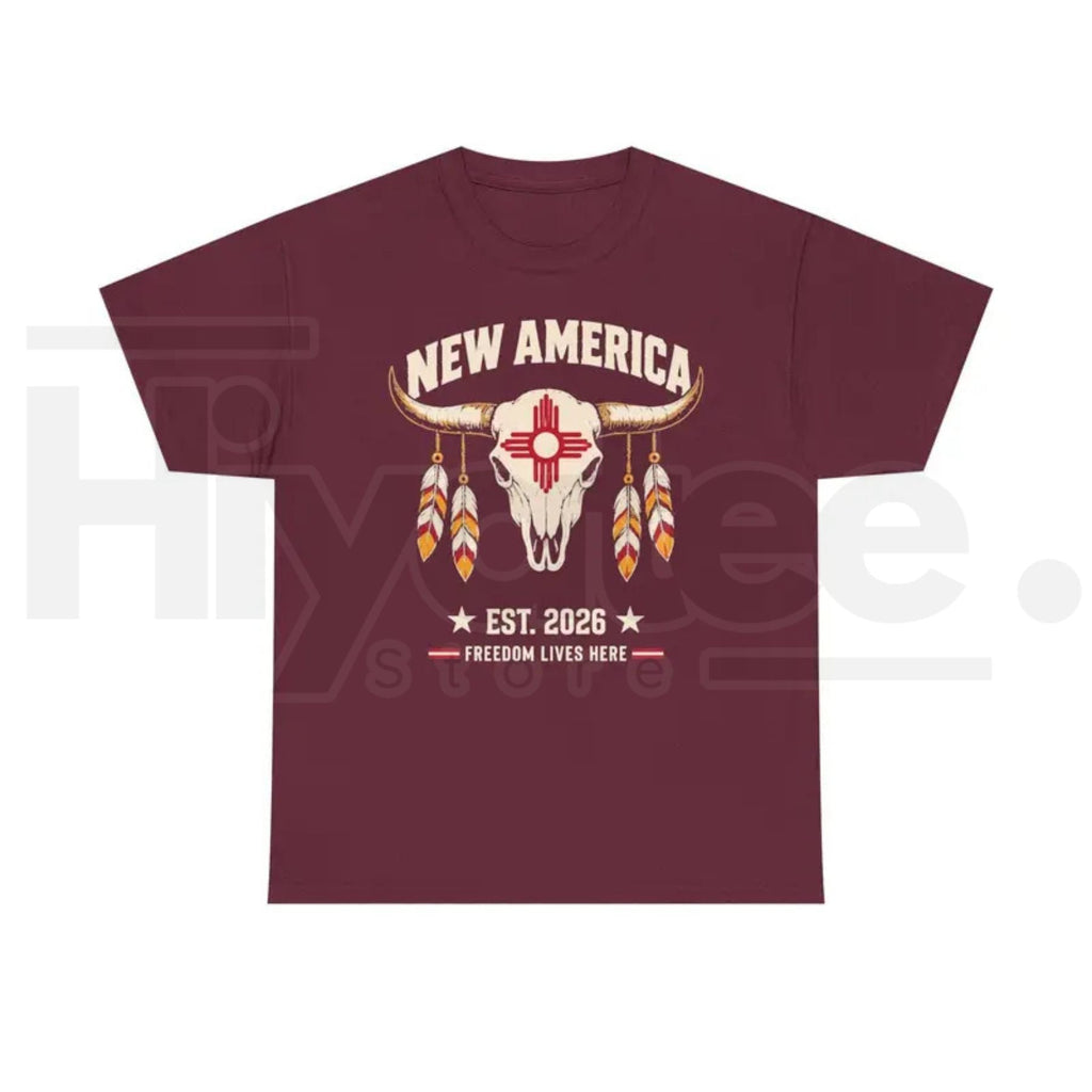 New America Zia Sun T-Shirt – New Mexico State Pride Graphic Tee