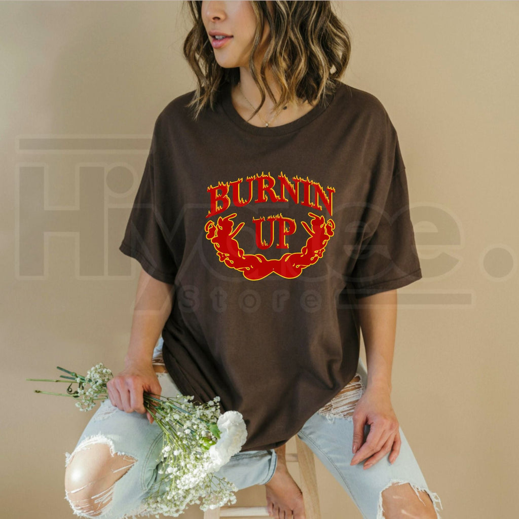 JB Burning Up Tour 2026 T-Shirt – Fire Crest Graphic Tee, Concert Merch Fan Shirt