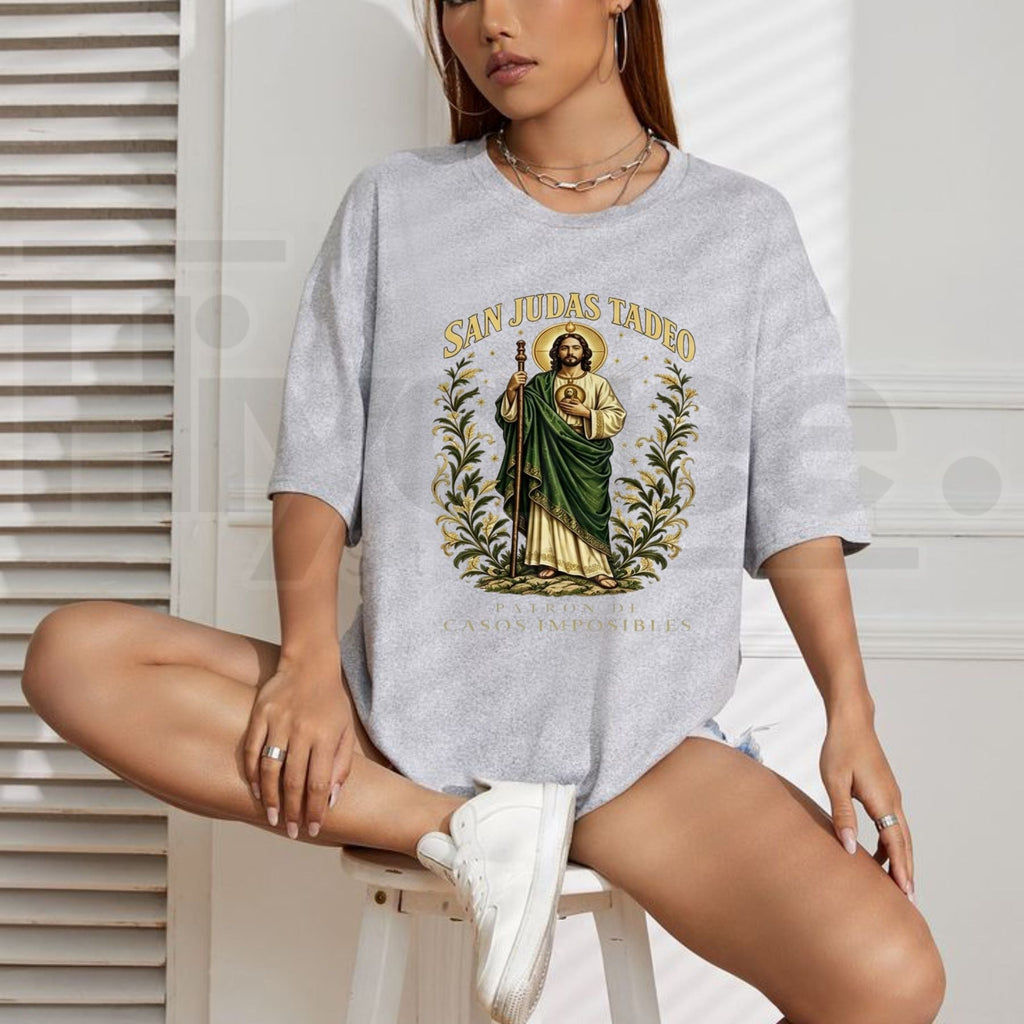 San Judas Tadeo Patron Saint of Impossible Causes T-Shirt – October 28 Feast Day Graphic Tee