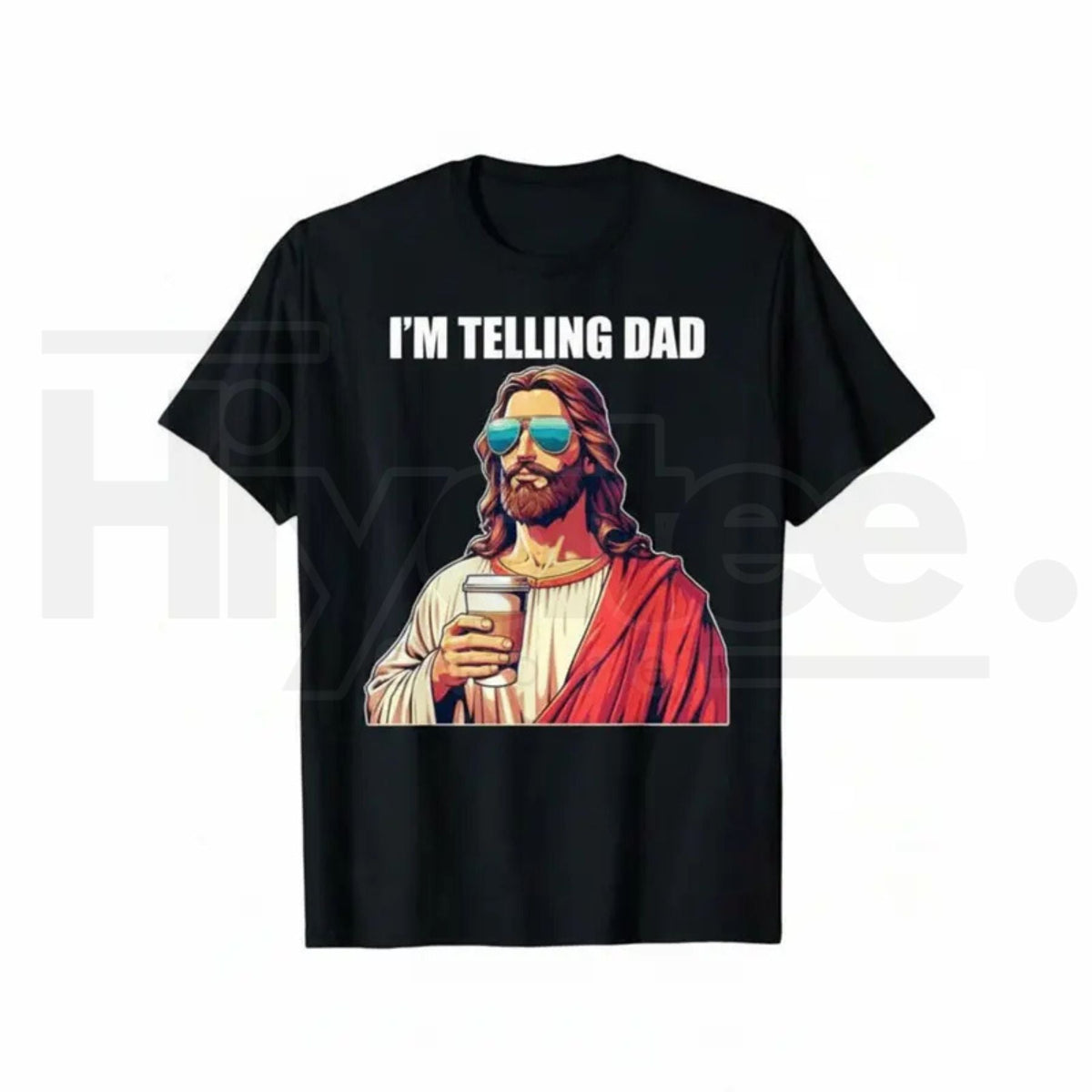 The American Spirit I'm Telling Dad Jesus Lovers T-Shirt – Kids & Youth Fun Humorous Phrase Tee