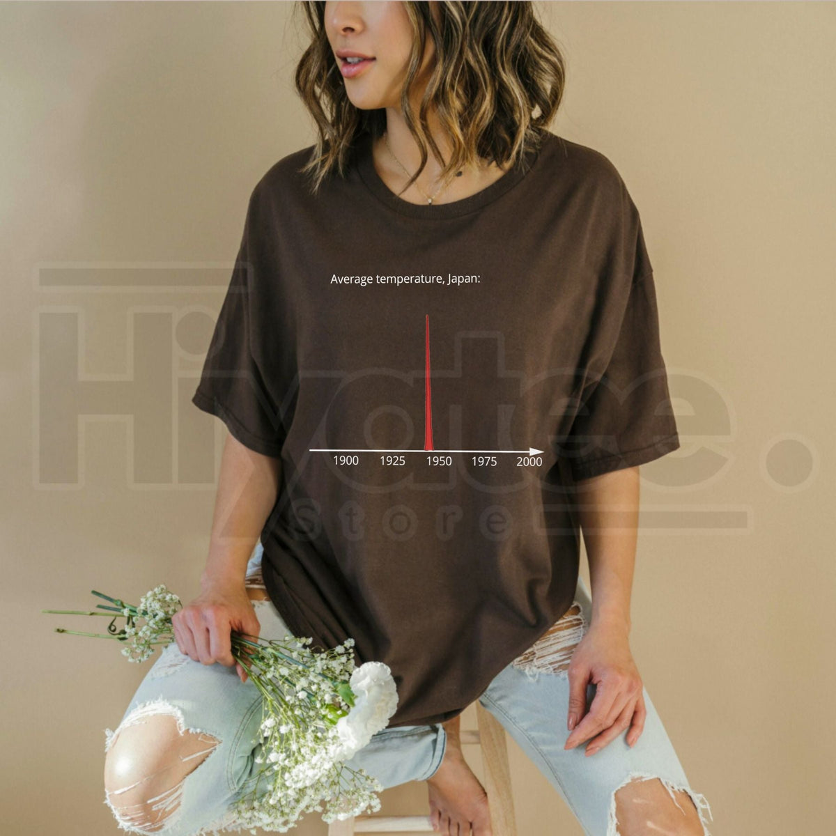 Average Temperature Japan 1945 T-Shirt – Dark Humor History Meme Tee