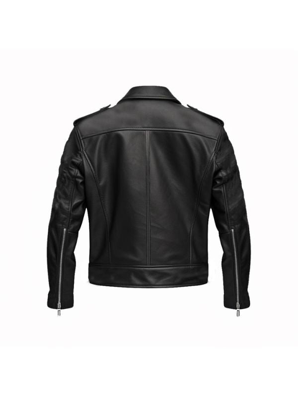 Men's Vintage Black Leather Jacket
