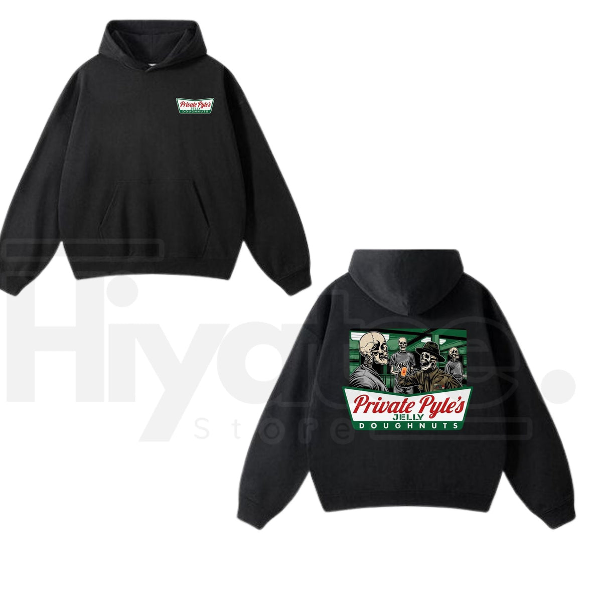 Private Pyle's Jelly Doughnuts Graphic Hoodie – Full Metal Jacket Movie Inspired Unisex Pullover