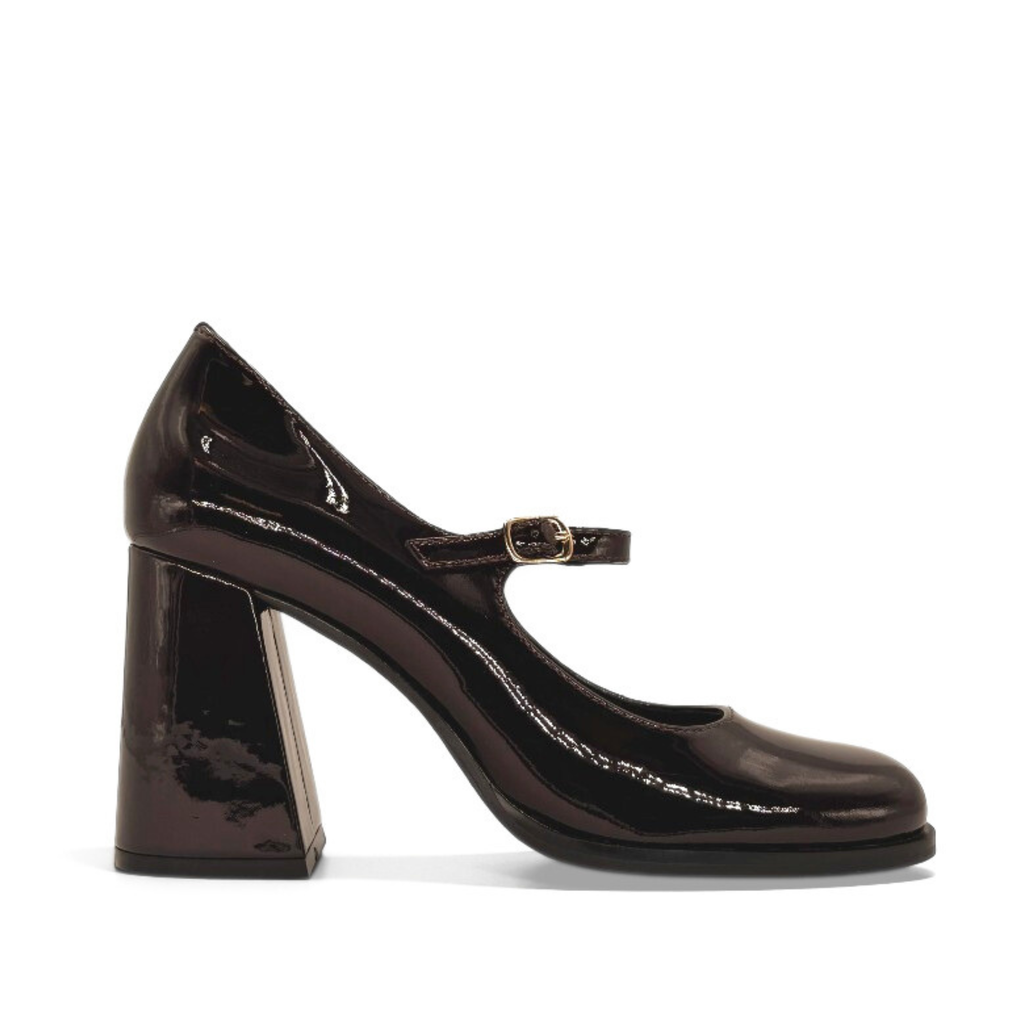Jackie Patent Leather Mary Jane Heels