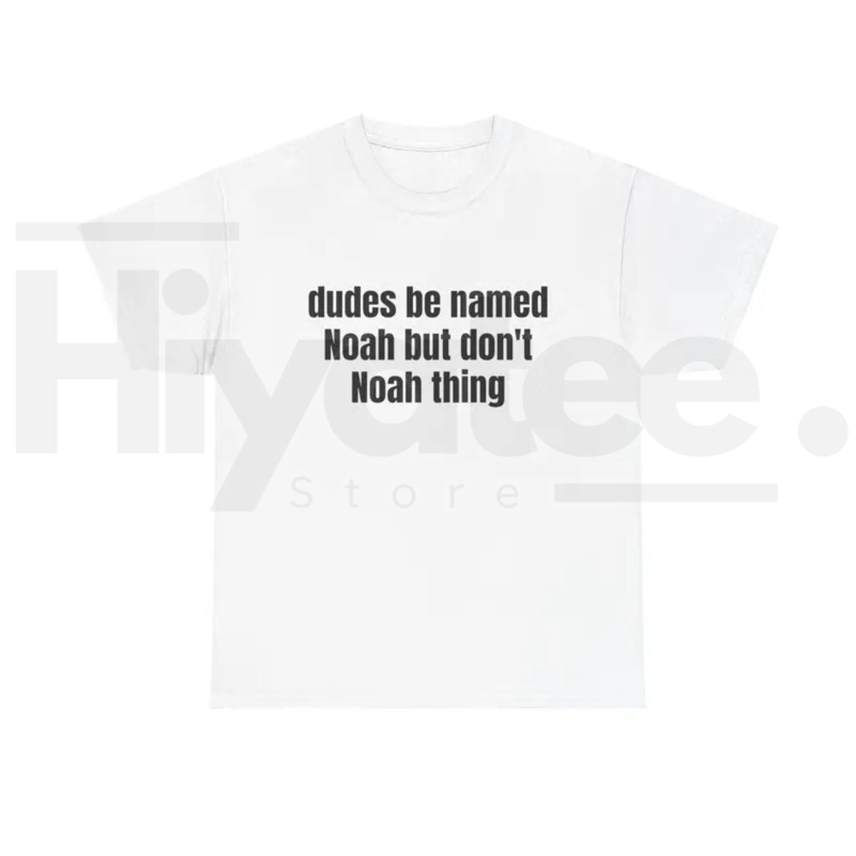Dudes Be Named Noah But Don't Noah Thing T-Shirt – Funny Sarcastic Name Pun Tee