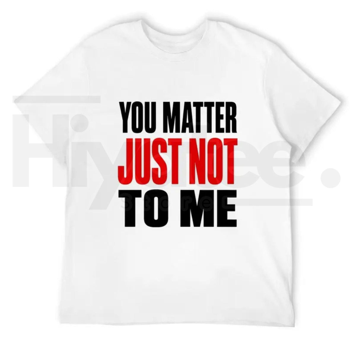 Men’s Classic Sarcastic Quote Cargo T-Shirt – Funny "You Matter Just Not To Me" Streetwear Tee