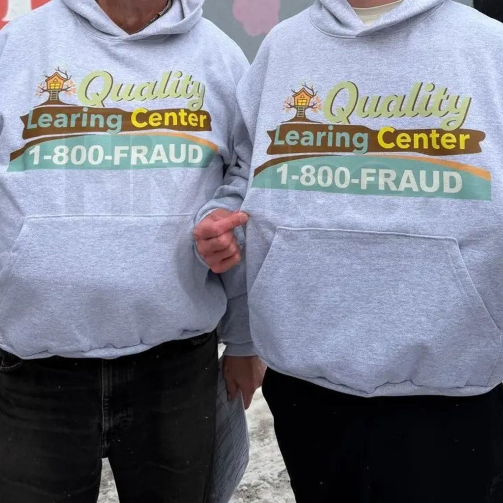 "Quality Learning Center" Funny Education Hoodie