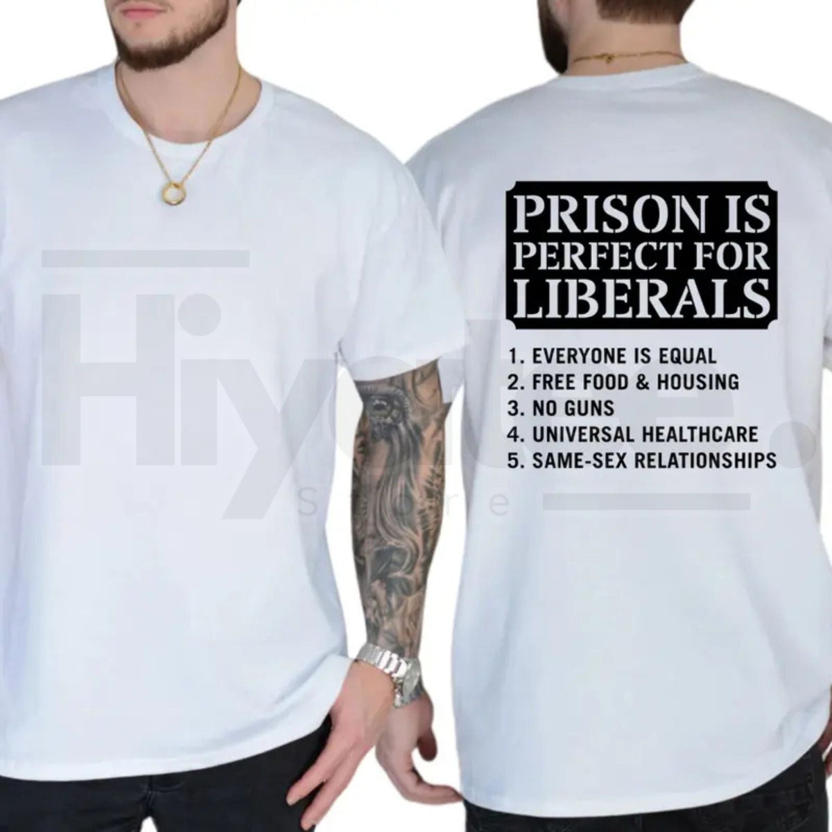 Prison Is Perfect For Liberals T-Shirt – Funny Conservative Republican Graphic Tee