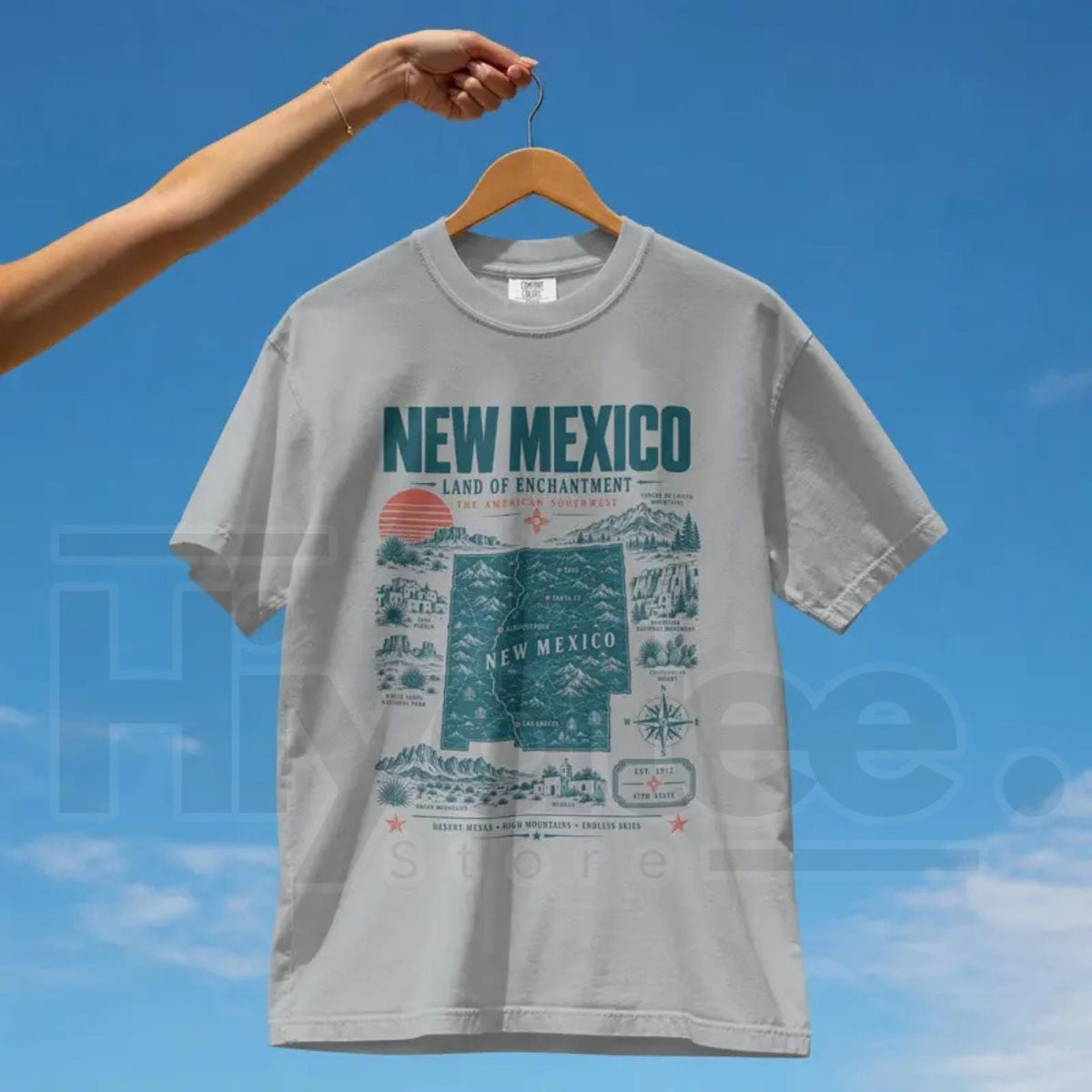 Vintage New Mexico T-Shirt – Land of Enchantment Desert Graphic Tee